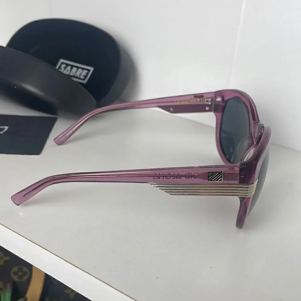 Sabre Acid Aloha Purple Plastic Frame Sunglasses SV46-661